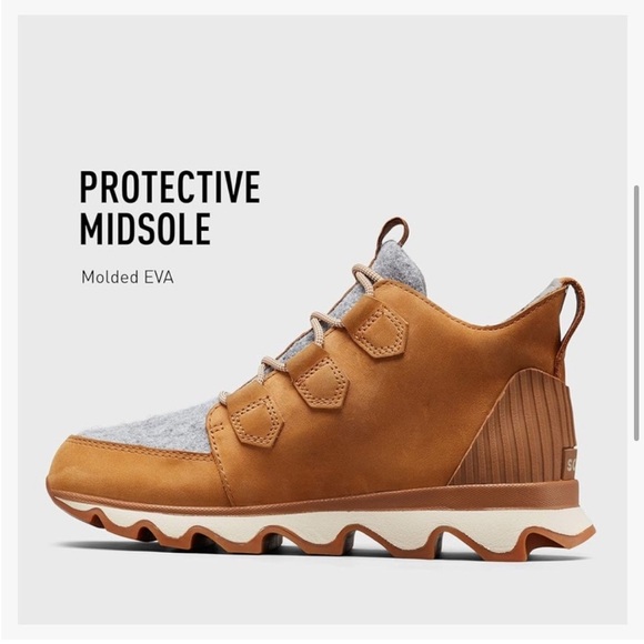 Sorel Caribou Leather Boot women’s Tan and Gray Lace-Up hiking Boots 6 - Picture 12 of 15